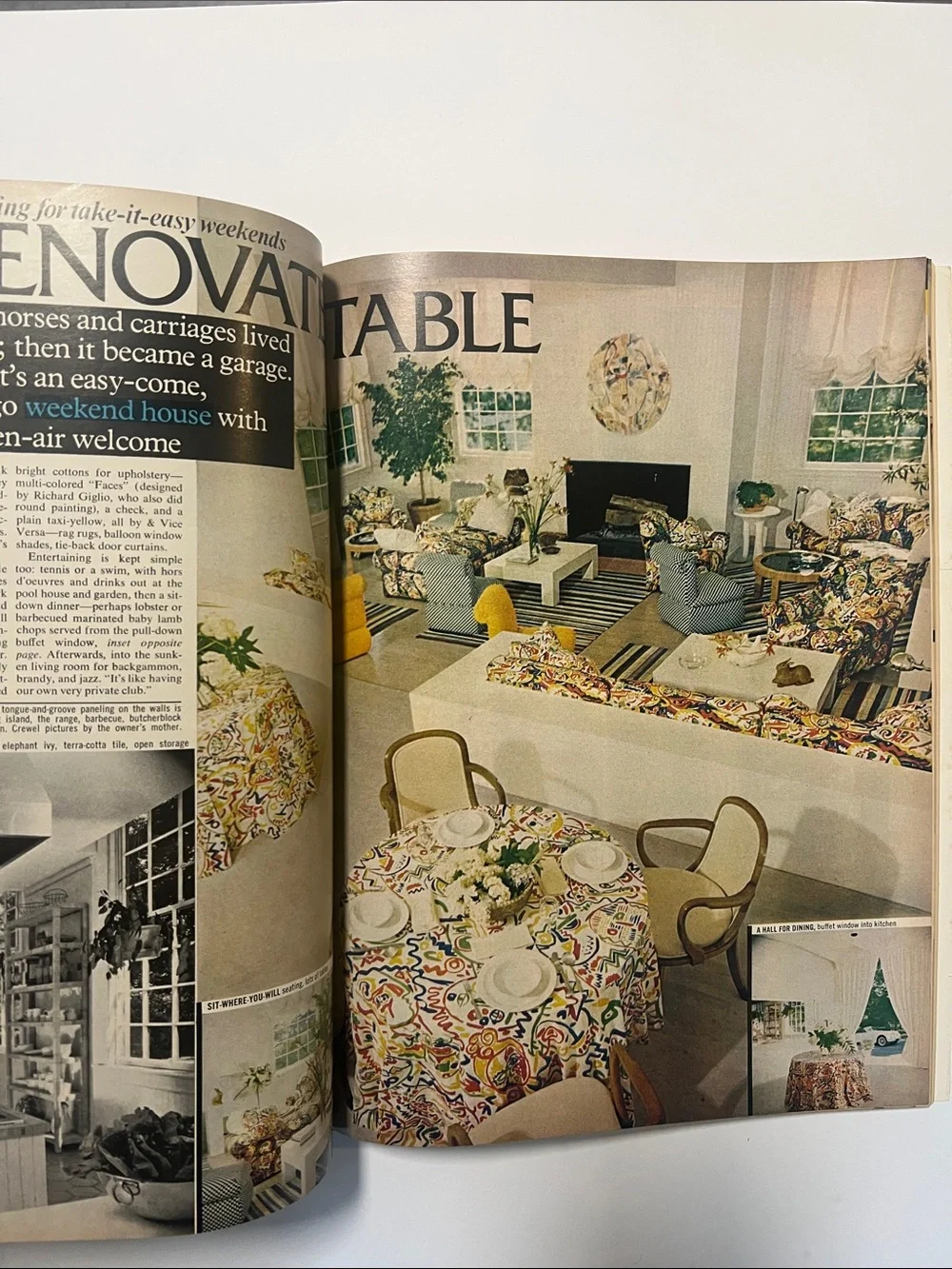 1976 Vintage House & Garden decorating magazine August 1976